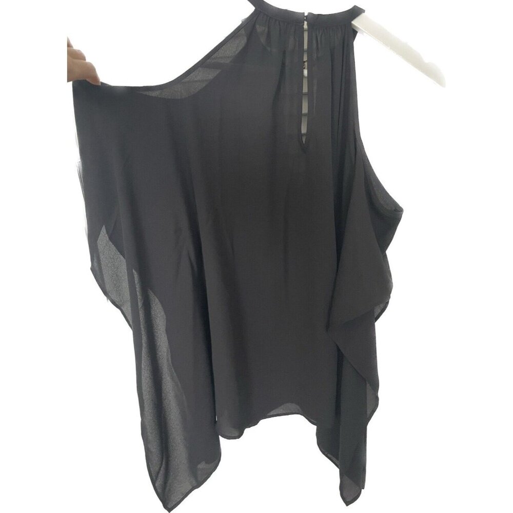 Michael Kors Cold-Shoulder Hank Hem Top Chain Neck XS NWOT - Picture 4 of 5